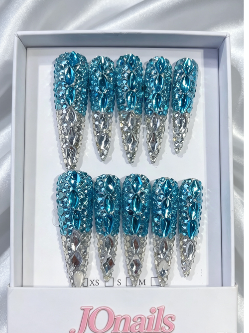 Aurora Gem Extra Long Press-On Nails