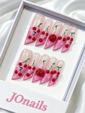 Noir Butterfly Diamond Press-On Nails