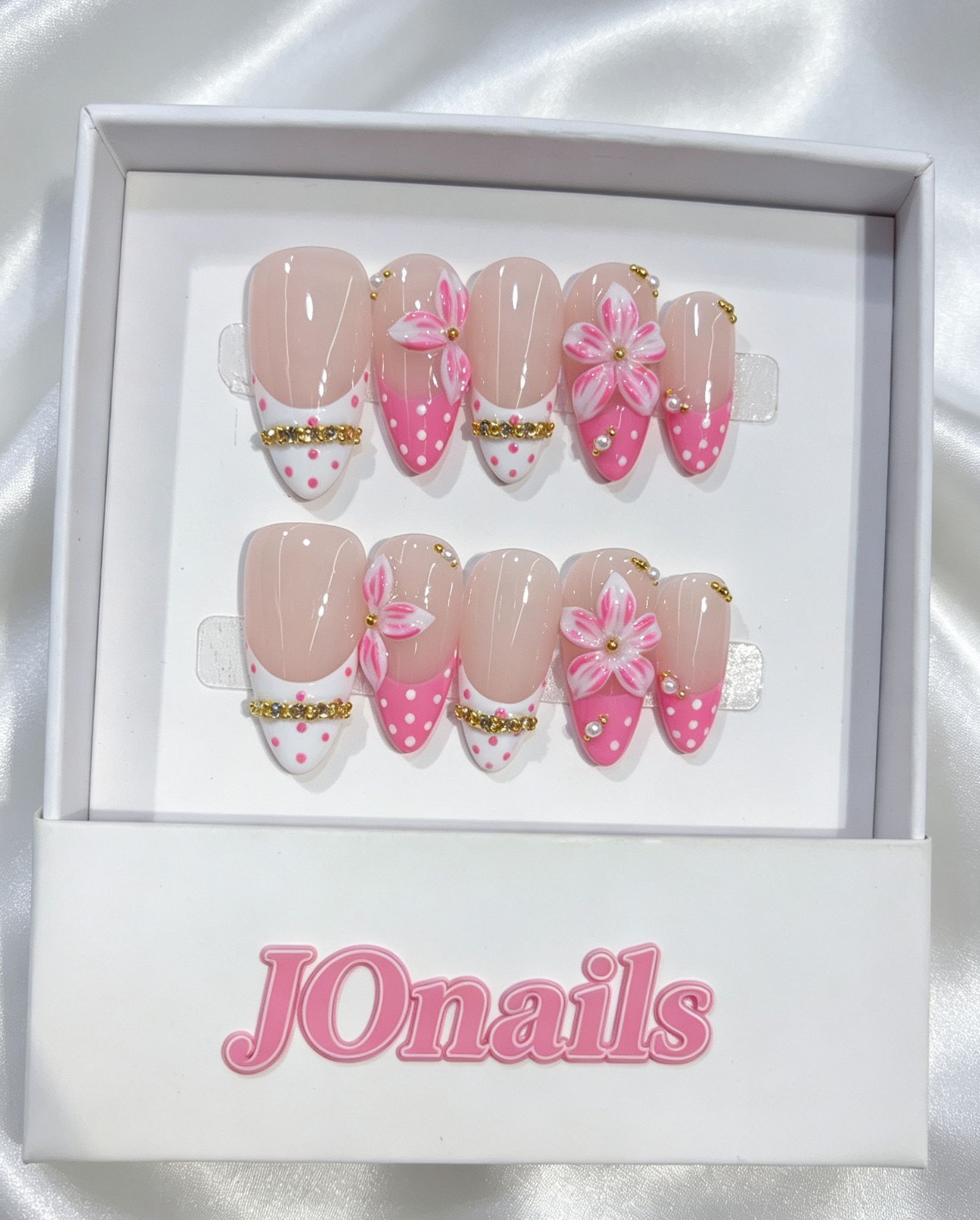 Blossom Dot Press-On Nails