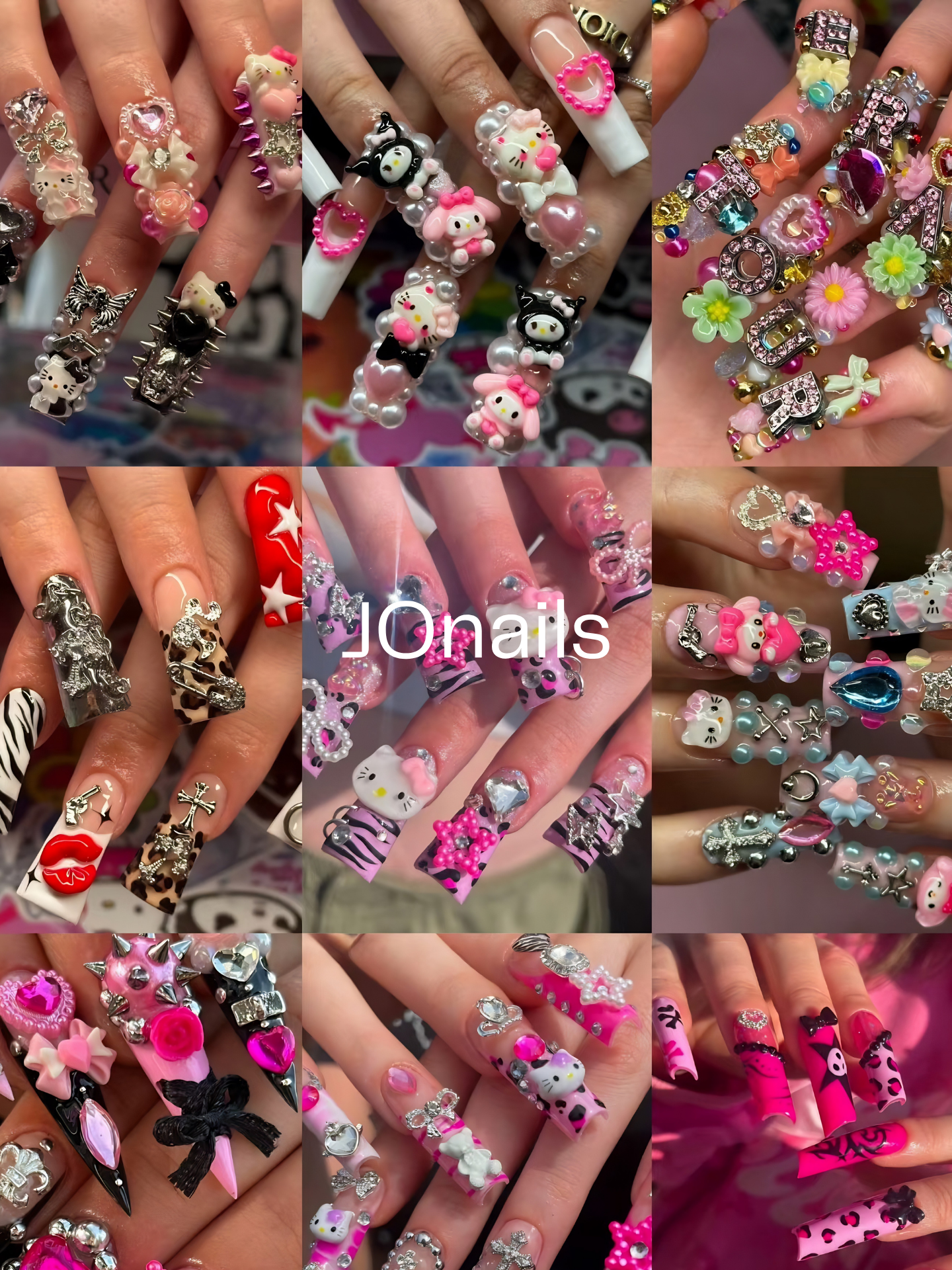 Link 2 | Handmade Reusable Press-On Nails – Glossy Finish Set for Daily Wear & Special Occasions